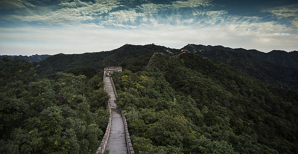 中国北京长城的风景高清图片