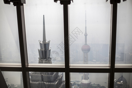 上海高处看东方明珠图片