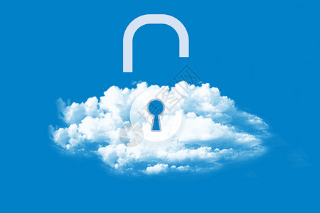加密图标大气蓝色云科技信息设计图片