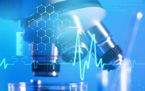 生物科技生物基因检测显微镜下的世界设计图片