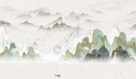 山水背景banner图片