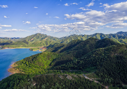 森林大山北京郊区金海湖景区背景