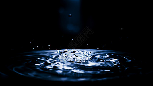 水花蓝色水滴为高清图片