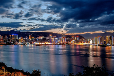 重庆南滨路观景台重庆夜景背景