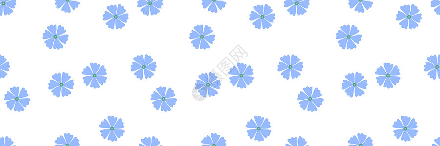 夏日蓝色小花背景背景图片