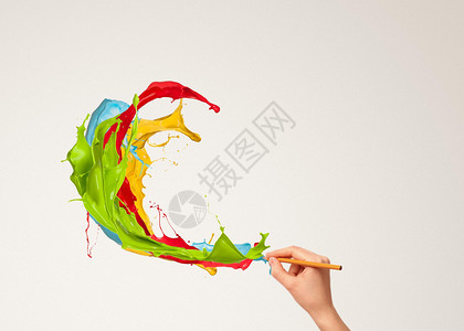 画风筝创意铅笔手绘色彩设计图片