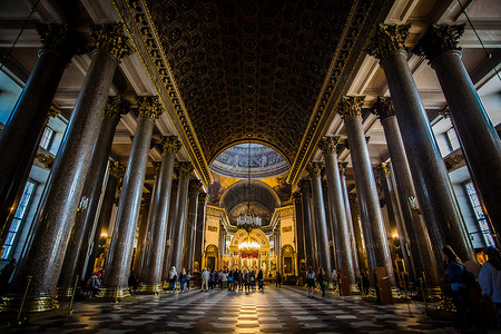圣彼得堡内部圣瓦西里升天大教堂内部背景