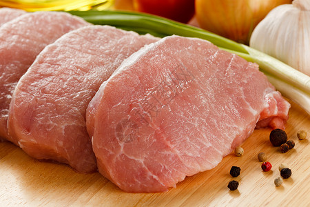 猪肉处理过的肉高清图片