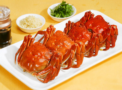螃蟹海鲜特产特产馆高清图片