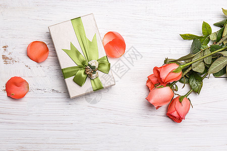 包玫瑰花素材情人节七夕礼物背景