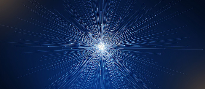 闪耀星光蓝色科技光纤背景设计图片