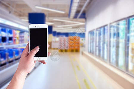 手机虚化在线购买超市打折商品设计图片