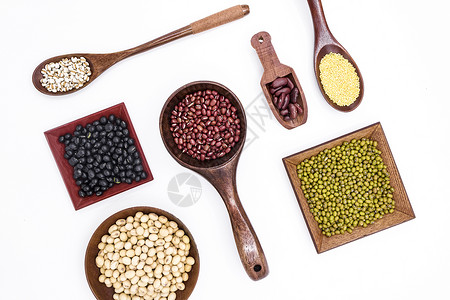 健脾除湿红豆薏米五谷杂粮背景