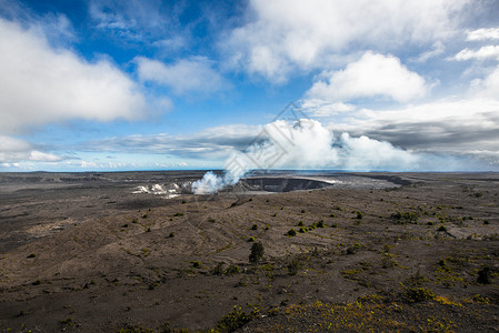 火山地区夏威夷大岛背景