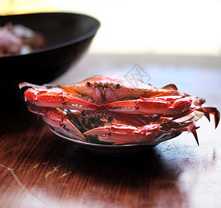 海鲜美食大螃蟹背景图片