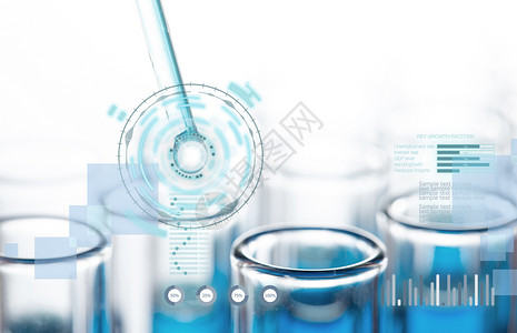 医药器材生化实验研究科技设计图片