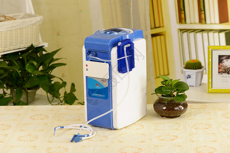 便携式冰箱家用制氧机背景
