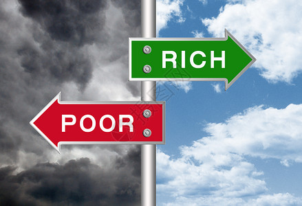 贫穷与富裕对比分析高清图片