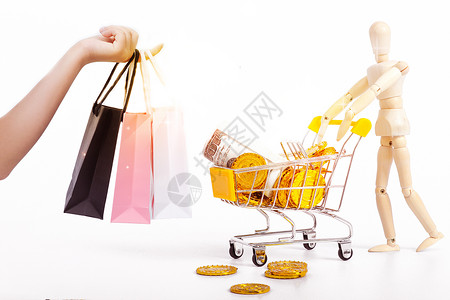 购物消费背景图片