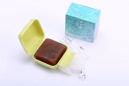 塑料包装盒香皂背景