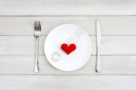 餐刀餐叉餐具情人节创意图片背景