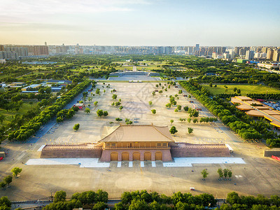 鸟瞰大明宫大明宫风景高清图片