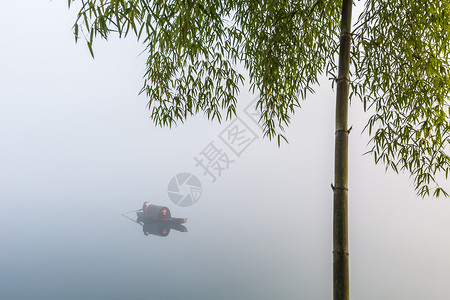 湖南郴州小东江晨雾背景图片
