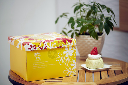 广告设计模版蛋糕盒 包装盒背景
