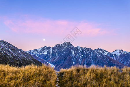 新西兰库克山背景图片