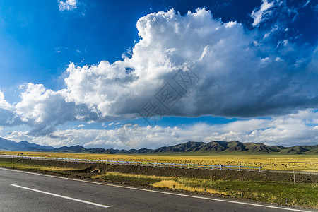 公路沿途美景背景