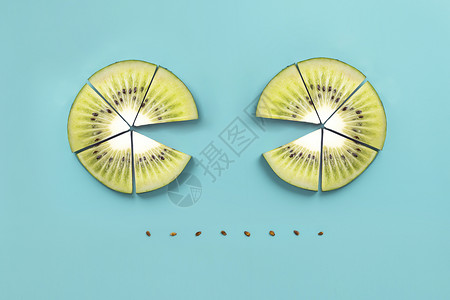 微笑西瓜猕猴桃西瓜创意设计图片