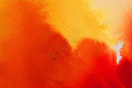 小清新画橘色系抽象水彩背景背景