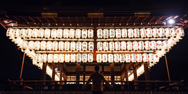 日本节日日式特色灯笼背景