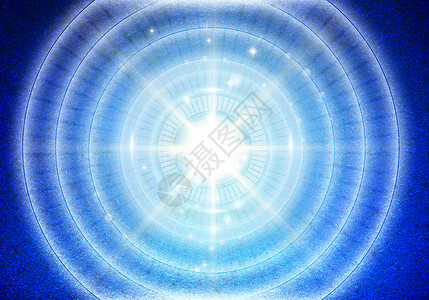 中心圆蓝色科技圆设计图片
