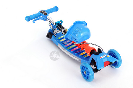 蓝色滑板车滑板车背景