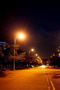 校园的夜背景图片