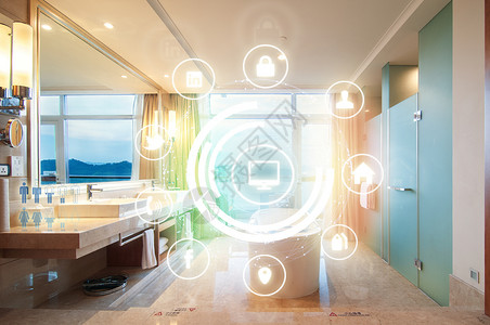 家电清洗素材智能浴室生活设计图片
