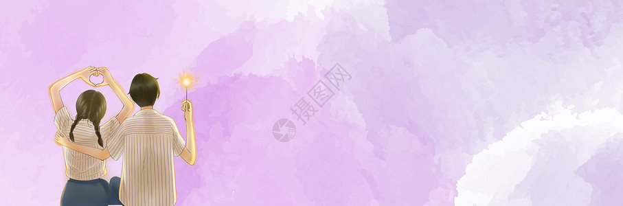 紫色人星空设计图片