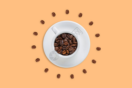 铜原料咖啡豆设计图片