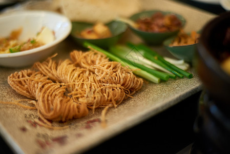 麻油馓子背景图片