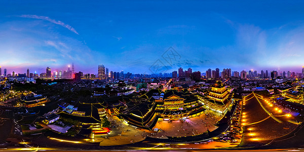 上海城隍庙全景夜景背景