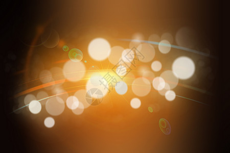 黄色闪耀光圈科技感光圈背景设计图片