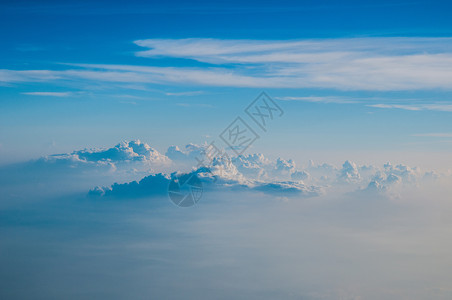 风轻云淡三万英尺以上的天空背景