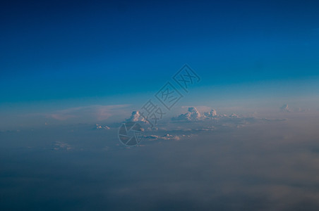 风轻云淡三万英尺以上的天空背景