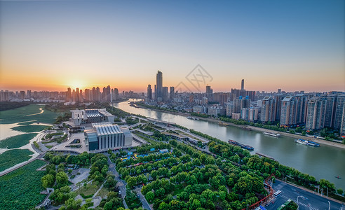 武汉城市风景琴台剧院背景图片