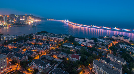 滨海酒店大连星海湾大桥背景