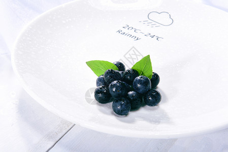 蓝莓水果甜食浆果高清图片