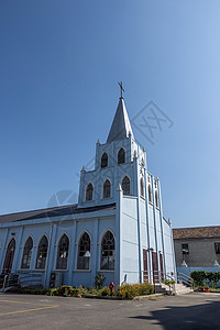 长兴岛上的基督教堂背景