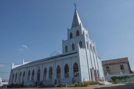 长兴岛上的基督教堂背景