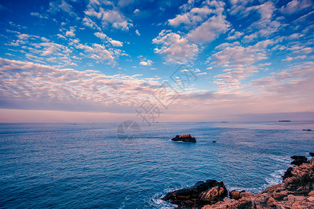 海底海面东极岛海水背景背景